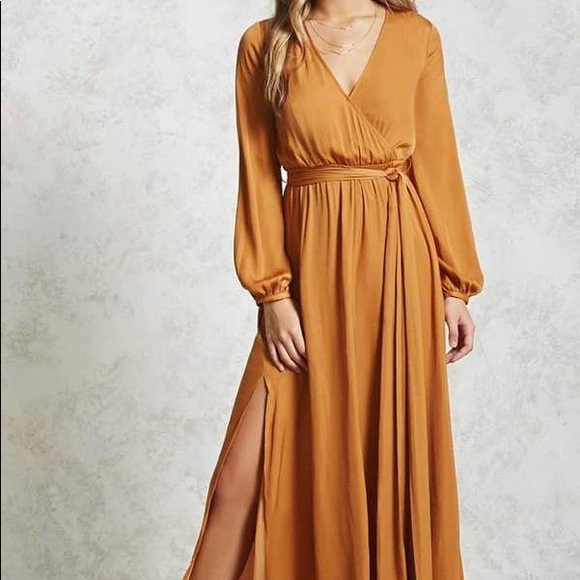 forever 21 surplice maxi dress